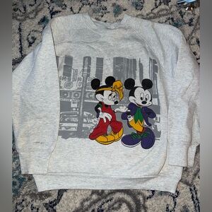 Vintage NYC Mickey and Minnie crewneck girls size M